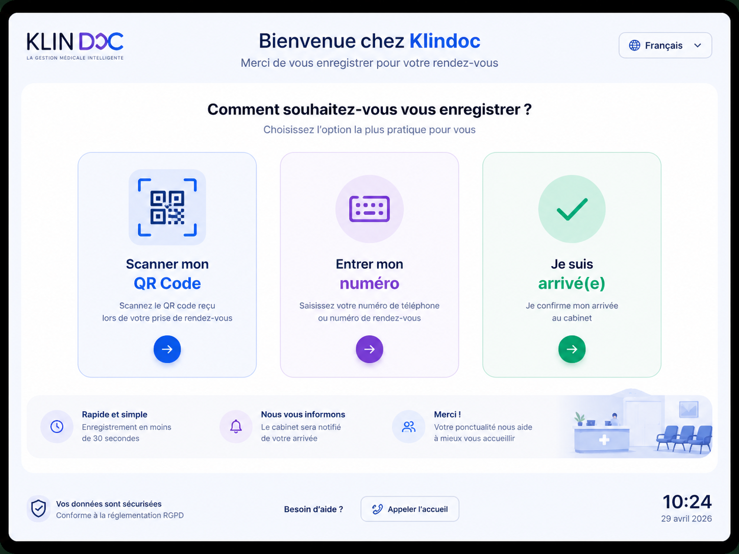 Check-in Klindoc